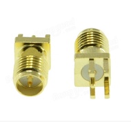RP-SMA Female Adapter PCB Edge Mount Solder RF Connector