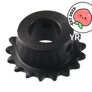 YRBWDYZDH 17 Tooth Gear, 25 Chain C45 Carbon Steel Roller Sprockets, Practical Single Strand 1/4" Pi