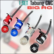 New Racinggroup RG CNC Brake Fluid Tank CNC Model Tube Black Brake Fluid TankBIG + CNC Tube Pole Bra