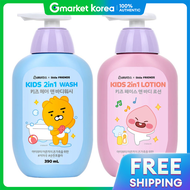 Babience | Kakao Kids Lotion Apeach 390ml + 2-in-1 Wash Ryan 390ml