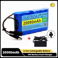 Aleaivy Portable Rechargeable Lithium Battery 20000mah 24V Battery Pack
