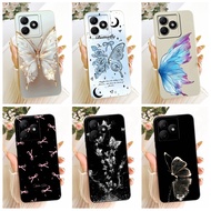 For Realme C63 C65s Casing RMX3939 Popular Butterfly Soft Candy Silicone Cover For Realme Narzo N63 