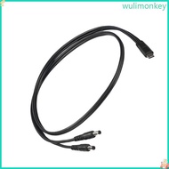 WU USB C to Double DC5 5x2 5mm Charger Cable for 20V Electronics and Tools 65W 3 28FT