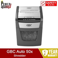 GBC ShredMaster Auto 50X Shredder. GBC AUTO50X. Auto Feed Shredder. Includes 1 Free Oil Sheet Pack o
