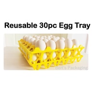 30's Reusable Plastic Egg Tray 1pc | 30's Sarang Telur Plastik Guna Semula 1pc | Papan Telur Plastik