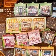 Mr Paper 3D scene PET sticker book simulation business dessert shop handmade shop pattern stickers D