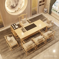 Leisure Coffee Table Tea Table Zen Solid Wood New Chinese Tea Table Chair Solid Wood Combination Rec