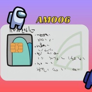 Geto card skin atm card sticker emoney AMONG US