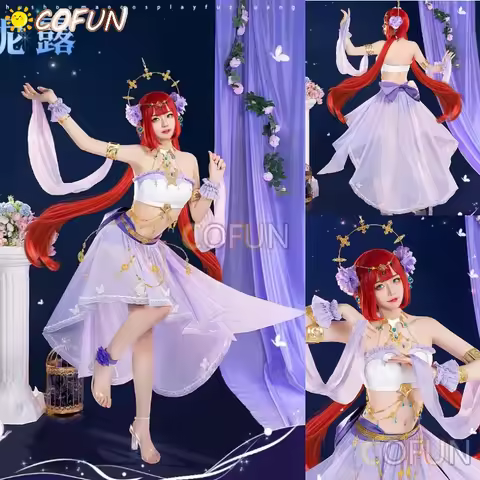 COFUN Game Genshin Impact Nilou Cosplay Costume Tivat Girl Group Halloween Outfits Women Clothing Ni