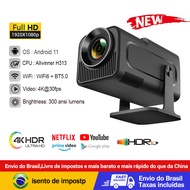 HY320 HD 4K Projector 11 Dual WiFi6 BT5.0 390ANSI Native 1080P Cinema Outdoor Home Mini Projetor Upg