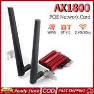 WiFi6E Intel AX1800 Bluetooth 5.3 Triple Band 2.4G/5GHz/6GHz WiFi Card 802.11AX AX200 PCI Express Wi