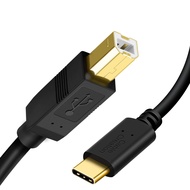 CableCreation USB B to USB C Printer Cable 6.6FT, Type B to Type C Printer Cord for MacBook Pro, Air