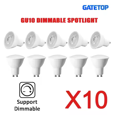 10pcs 3W 5W 6W 7W Dimmable LED GU10 Spot Light AC220V Energy Saving Dimming bulb Lighting can replac