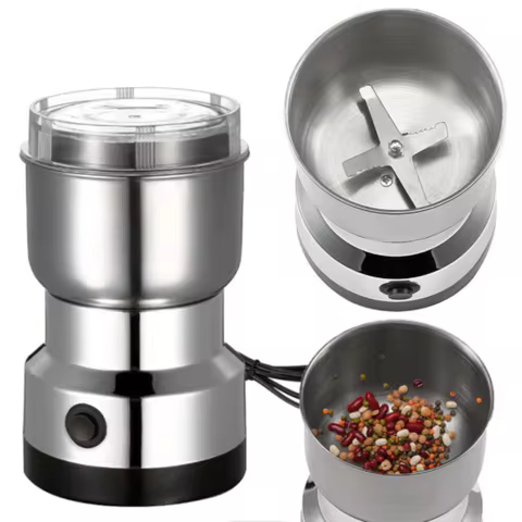 Kitchen Multifunctional 4 Blade Grain Grinder Coffee Chopping Home Electric Coffee Grinder Nut Bean 