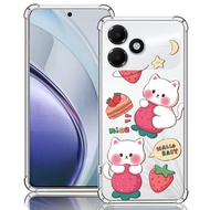 For OPPO A6C Clear Case Cartoon Shockproof A6Pro A6X A6 4G/5G 004