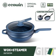 CocoCart   Ecowin Non-Stick wok Micro Pressure Cooker Diamond Wokpan Scratch Resistant For All Stove