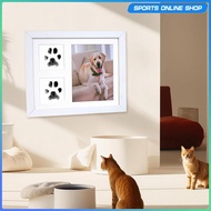 [Beauty] Print Frame Paws Prints Impression Kit Decorative Desktop Dog Lover Gifts DIY Standing Dog 