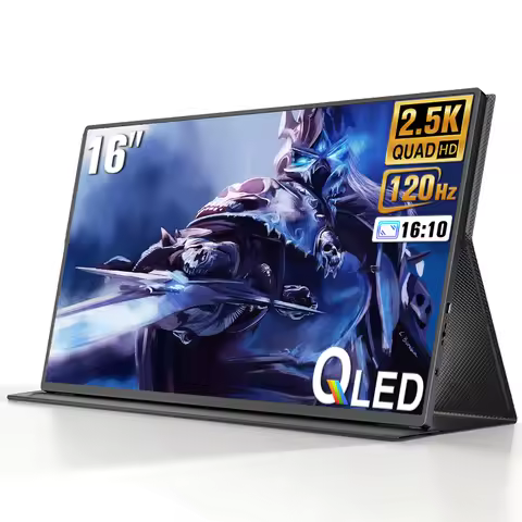 UPERFECT 2K 16" 120hz Portable Gaming Monitor Display Mobile Screen with 2560x1600 IPS Speakers HDMI
