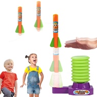 เด็ก Mini Rocket Launcher โฟมปั๊มมือเปิดตัว Jump Rocket Launch ของเล่นกลางแจ้งการศึกษาของขวัญ STEM ส
