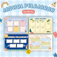 Lesson Schedule Poster - Children's Lesson Schedule School Poster 5 - Weekly Planner | Sunday School