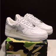 Bape STA x Jjjound Fashion Casual Shoes White Gray