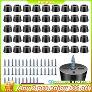 40 PCS Rubber Cutting Board Feet Set with 304 Stainless Steel Screw, 0.59 X 0.31Inch Cutting Board F