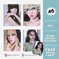 [IDLE] A6 NOTEBOOK IDLE GIRLFRIEND SOYEON MIYEON MINNIE SHUHUA YUQI PHOTOCARD