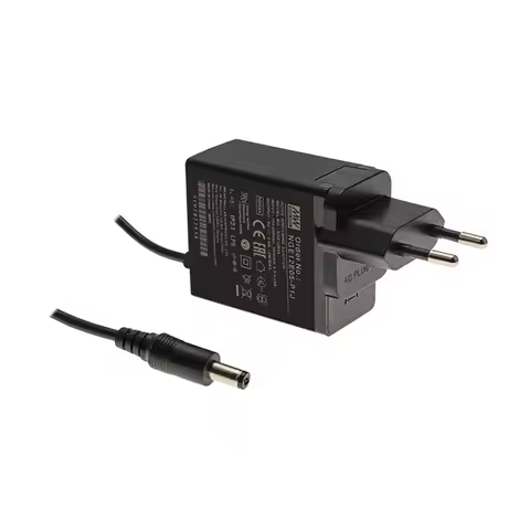 Mean Well NGE12 Medical type 5V/12V/24V switching power Adapter 05/09/15/18P1J NGE12E European Stand