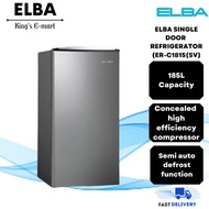 ELBA 185L SINGLE DOOR REFRIGERATOR ER-C1815(SV) / FRIDGE PETI SEJUK 1 PINTU