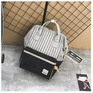 Anello Backpack Women's Backpack Stripe Pattern Color Combination