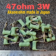 Resistor 47ohm 3W 47 ohm 3Watt original Akane:ohm made in Japan 2W