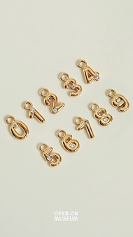 Numero Charms จี้เงินห้อยคอตัวเลข จี้เงินห้อยข้อมือตัวเลข