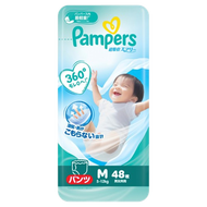 [原箱4包] [日本版] Pampers Airy 系列 超強吸收透氣拉拉褲 中碼 (48片) (5-12kg) [平行進口]
