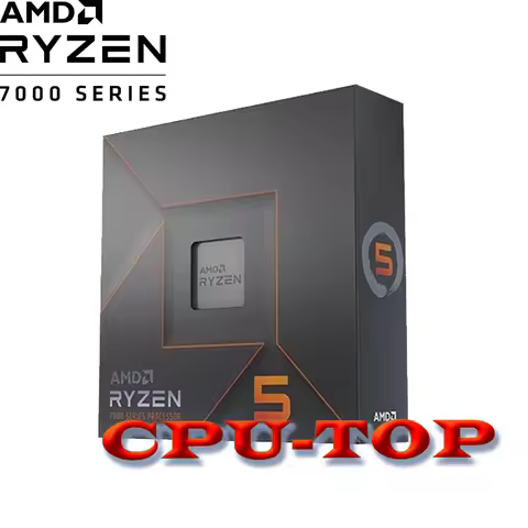 New AMD Ryzen 5 7600X R5 7600X BOX 100-000000593 4.7GHz 6-Core 12-Thread CPU Processo 5nm Zen4 105W 