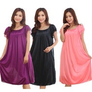 Baju Tidur Nightdress Plus Size (Soft Silk)