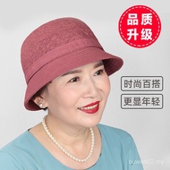 Middle Female Hat Mother Summer Hat Basin Hat Man Bucket Hat Casual Cloth Hat Man Grandma Hat C8W6