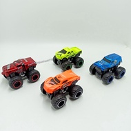 Contents 4 Hot Die Cast Big Wheels Alloy Car Die Cast Monster Vehicle Toy Car 4pcs