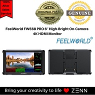 FeelWorld FW568 PRO 6″ High-Bright On-Camera 4K HDMI Monitor