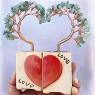 Crystal Couple Love Crystal Flower Tree Lucky Tree Polished Polished Crystal Gravel Decoration Fortu