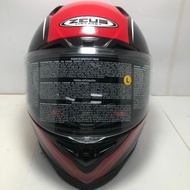 HELMET ZEUS GJ-1800A CLEAR CARBON / AM9 RED