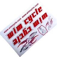 Stiker Sticker Sepeda Wimcycle 20speed Merah