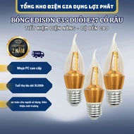 C35 5W LED Bulb, E27 Lamp with Beard, Genuine LOI PHAT Decorative Candle Bulb