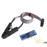 EEPROM Downloader Flash BIOS USB Speed Programmer CH341A CH341B 24 25 SOP8 IC Clamp