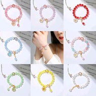  Daisy Aesthetic Daisy Flower Tassel Bracelet for Women - Crystal Daisy Flower Tassel Bracelet