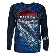 Men's new design long-sleeved fishing shirt (Bazhu fishing long-sleeved fishing jacket) with functio