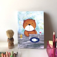 空白牛皮厚筆記本 ∣ 棕熊