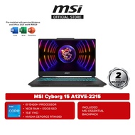 MSI Cyborg 15 A13VE-2215 15.6" FHD Gaming Laptop ( i5-13420H, 16GB, 512GB SSD, RTX 4050 6GB, W11, HS