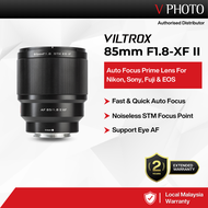 VILTROX 85mm F1.8-XF II AUTO FOCUS LENS APS-C for FUJIFILM X-MOUNT CAMERA