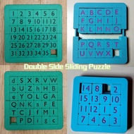 Double Side Sliding Puzzle | Slide Puzzle Numbers & Letters