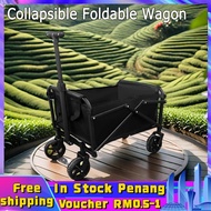 Collapsible Foldable Wagon Heavy Duty Utility Wagon for Sports Camping Shopping